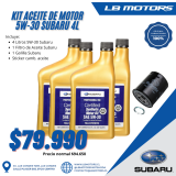Kit aceite motor 5W-30 4 Litros Subaru