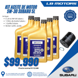 KIT 5 LTS 5W-30 Synthetic SAE Subaru