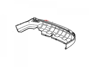Cubre para choque Trasero CR-V 2008-11