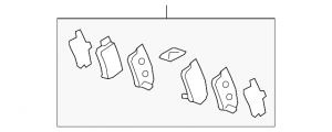 PASTILLAS DE FRENO TRAS. CR-V 2.4