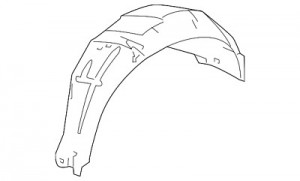 Guarda Fango trasero derecho CR-V 2012-16